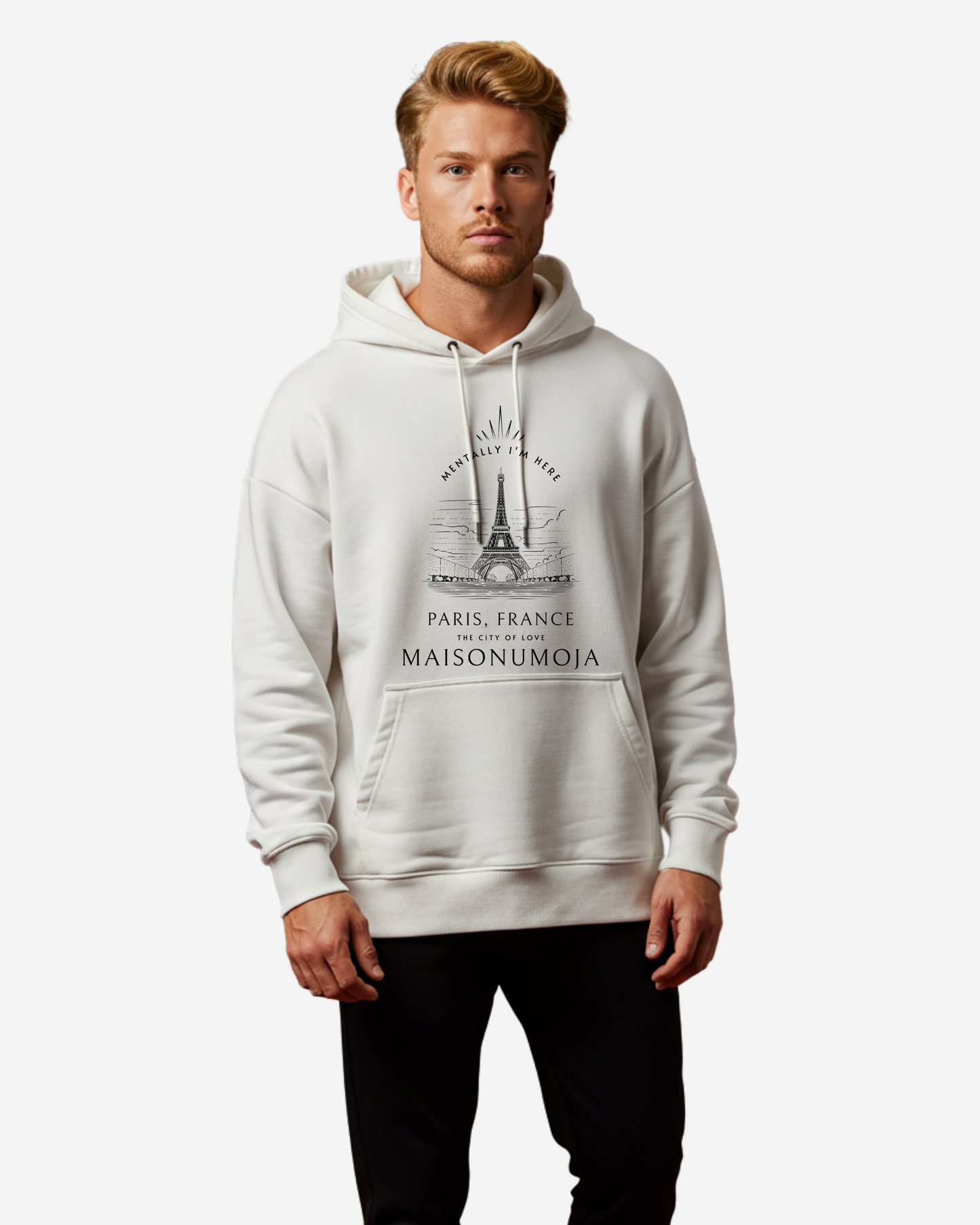 Mentally I'm Here Oversized Hoodie