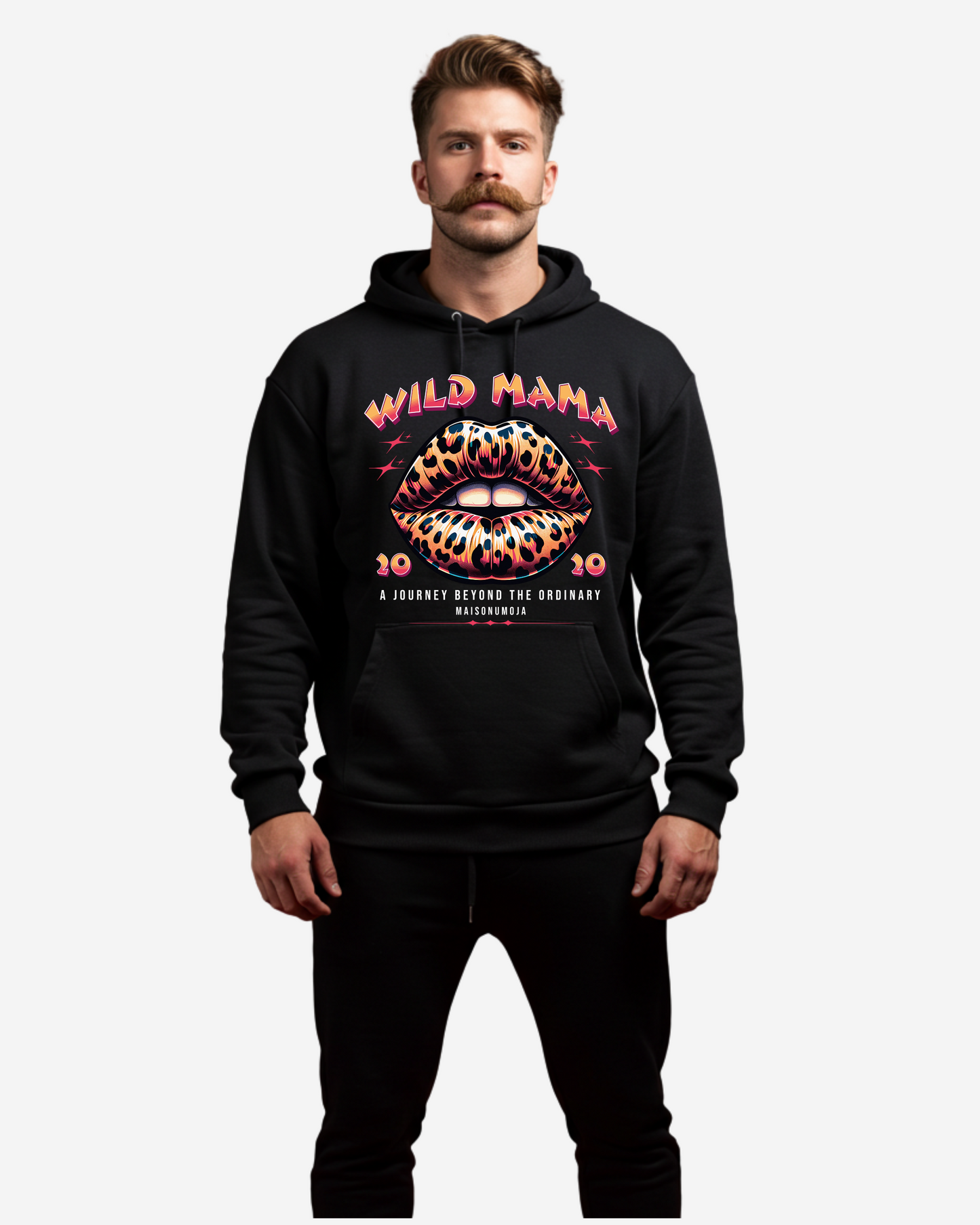 Lips skin cheetah Oversized Hoodie