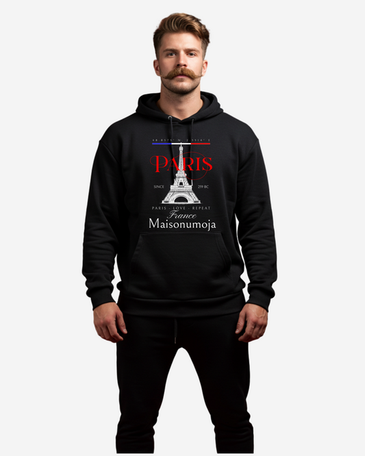 Paris France Minimalist Oversized Hoodie