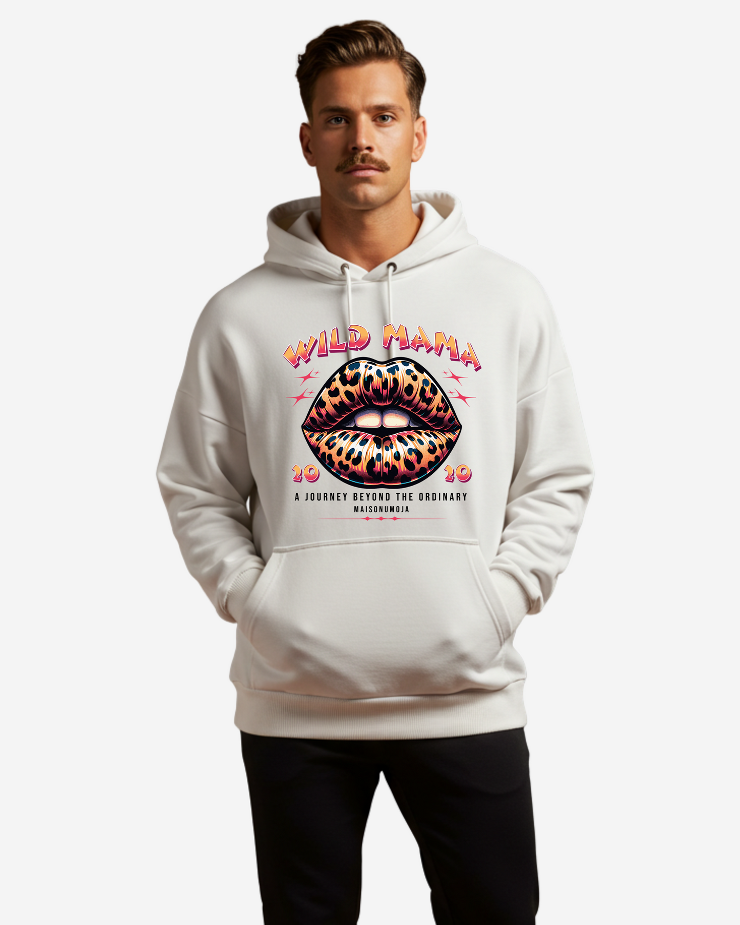 Lips skin cheetah Oversized Hoodie