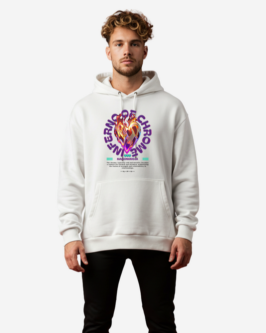 Inferno of Chrome Oversized Hoodie
