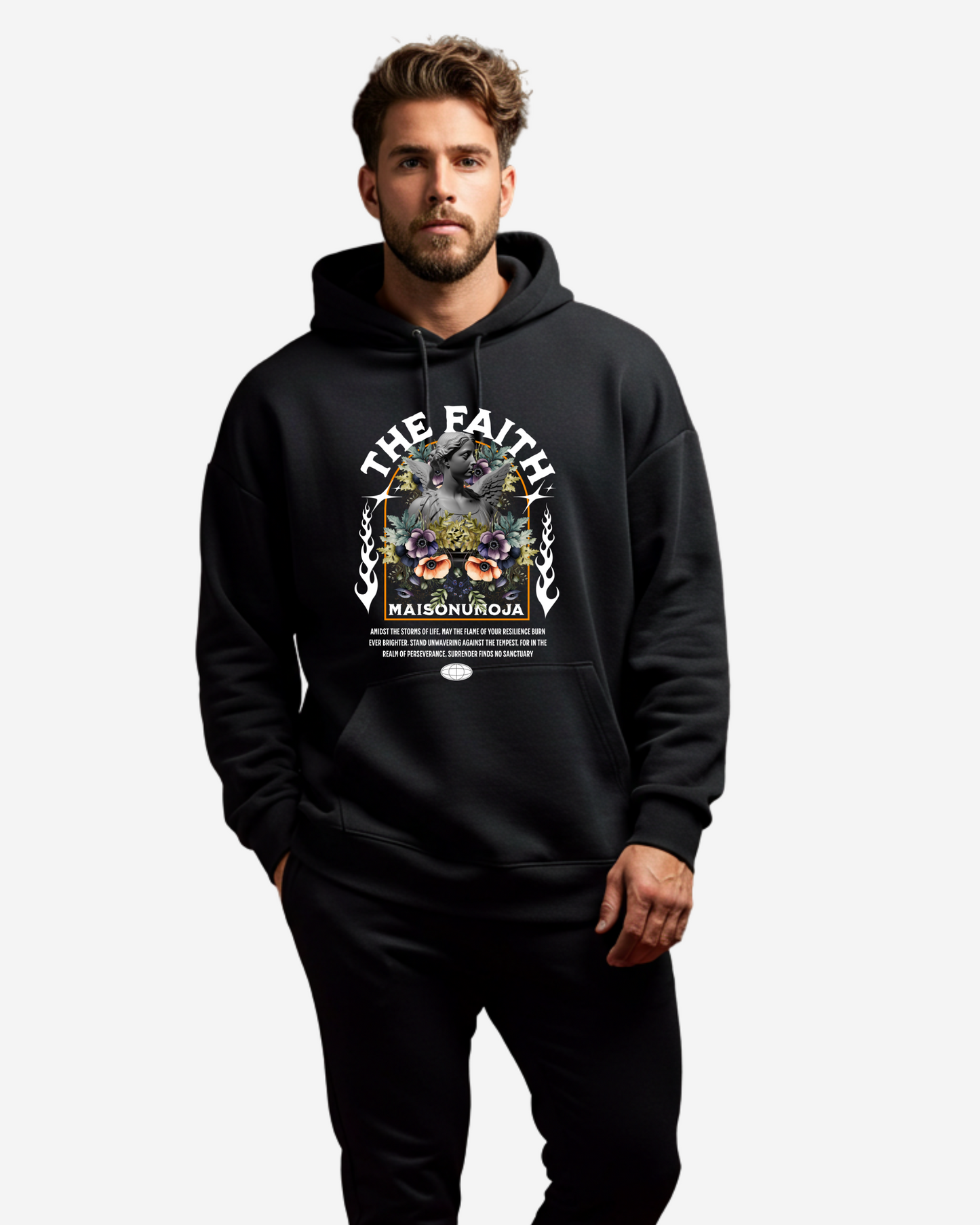 Vintage Flower Oversized Hoodie