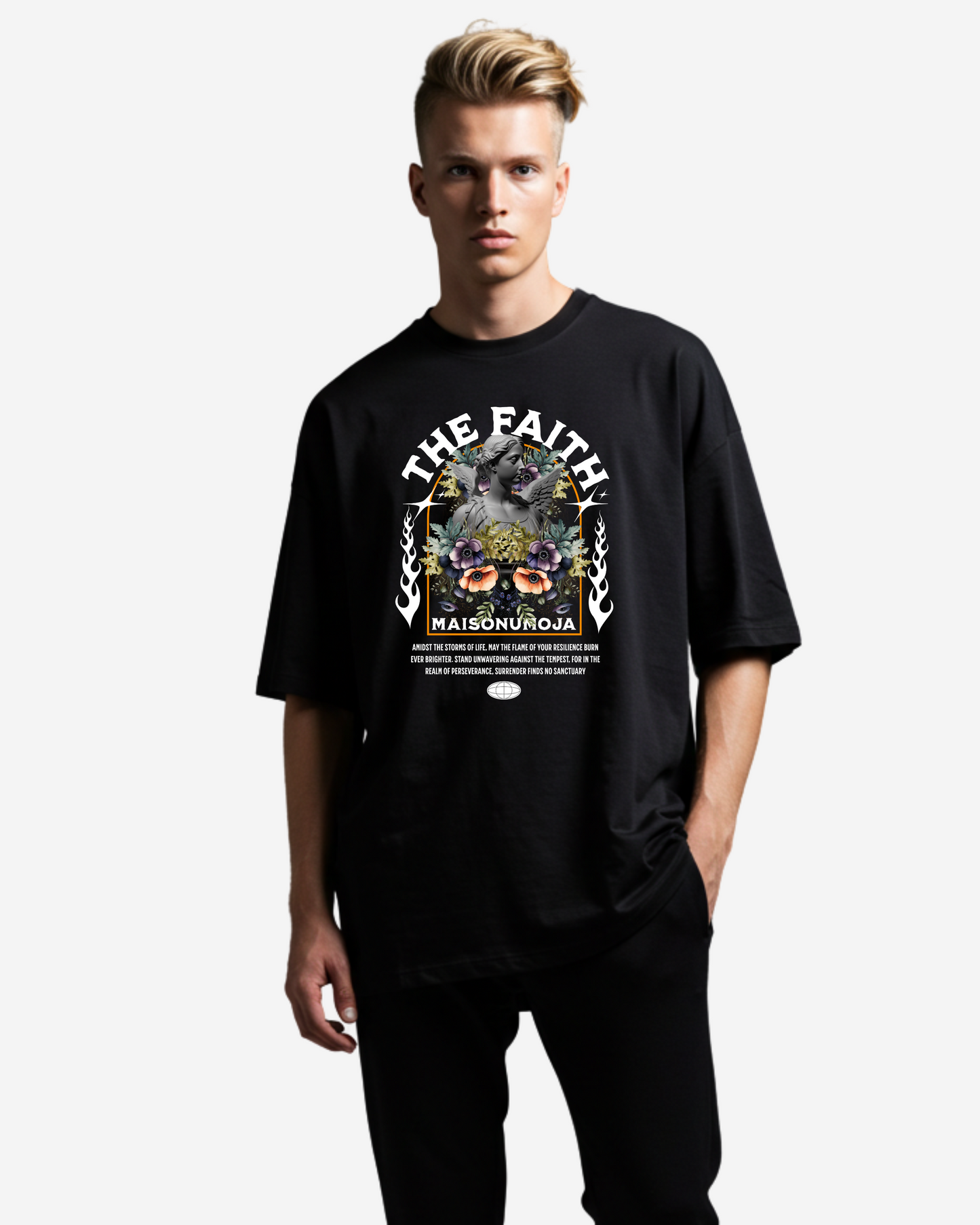 Vintage Flower Oversized T-Shirt